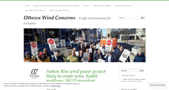 Desktop Screenshot of ottawawindconcerns.com